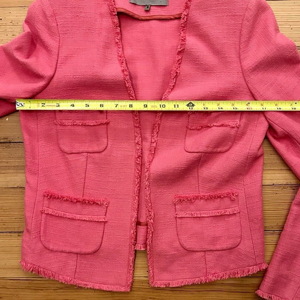 Jigsaw Fringe Edge Open Jacket. Size 8. - image 6